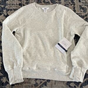 ***NWT***Athleta Girl Warm Up Sweatshirt L/12 Heather Gray
